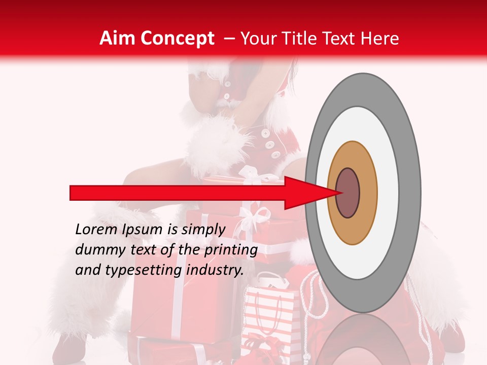 Hat Xmas Pretty PowerPoint Template