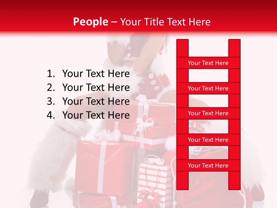 Hat Xmas Pretty PowerPoint Template