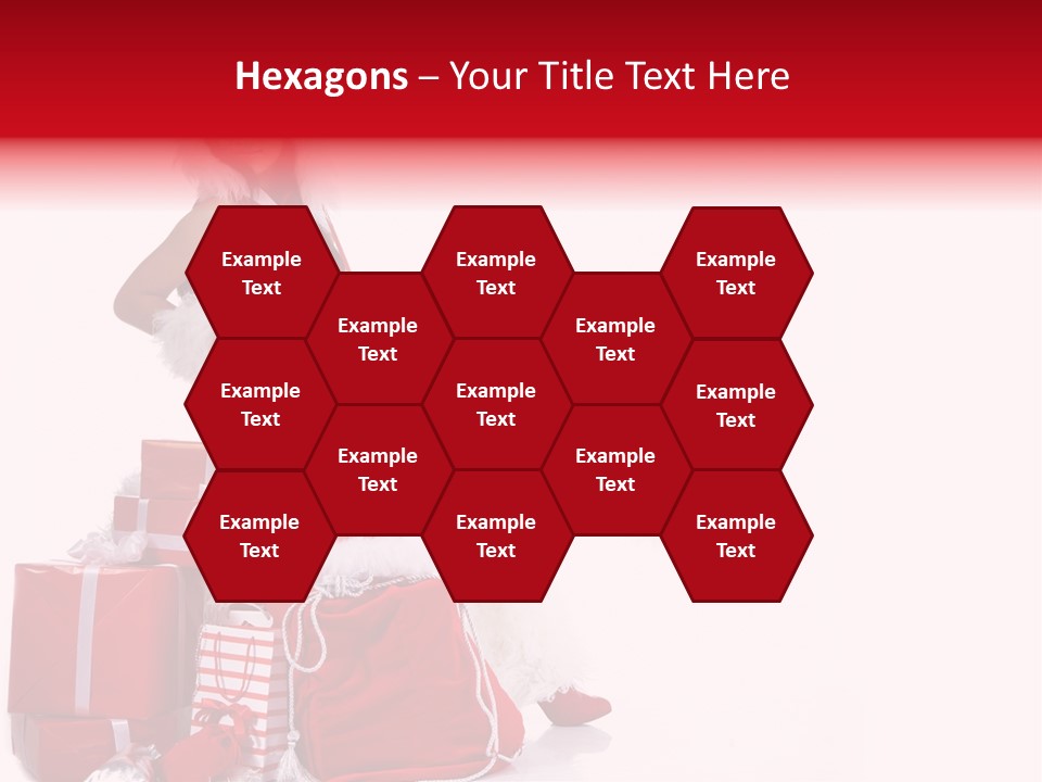 Gift Girl Claus PowerPoint Template