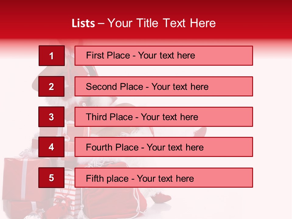 Gift Girl Claus PowerPoint Template