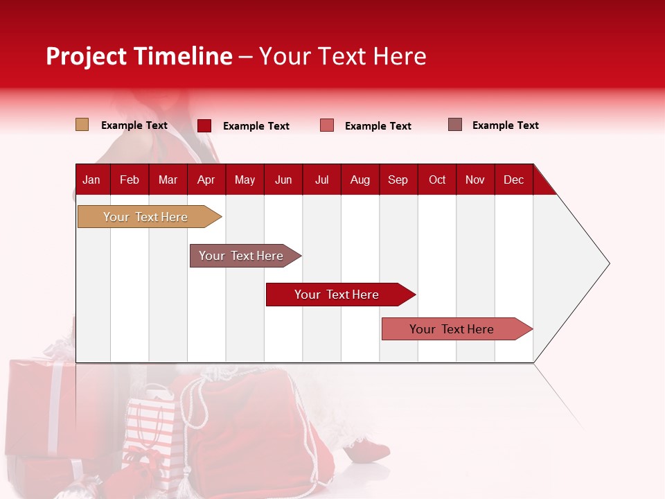 Gift Girl Claus PowerPoint Template