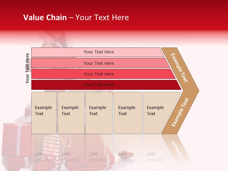 Gift Girl Claus PowerPoint Template