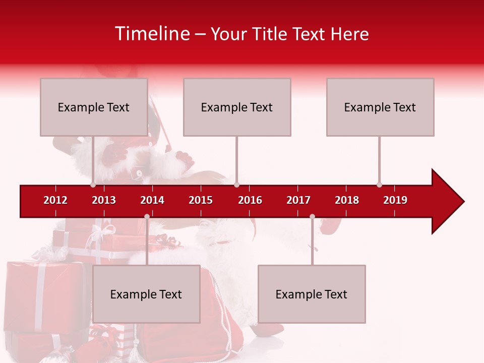 Gift Girl Claus PowerPoint Template