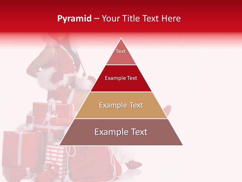 Gift Girl Claus PowerPoint Template