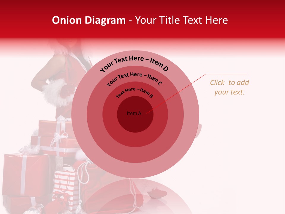 Gift Girl Claus PowerPoint Template