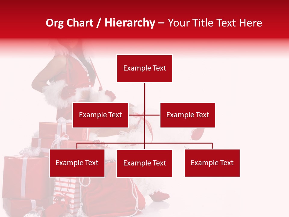 Gift Girl Claus PowerPoint Template