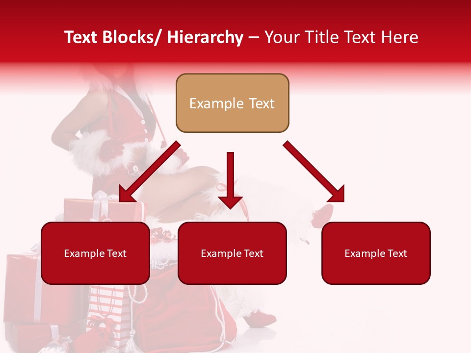 Gift Girl Claus PowerPoint Template