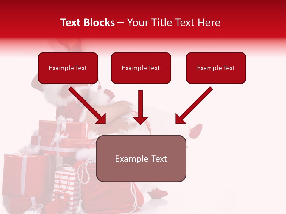 Gift Girl Claus PowerPoint Template