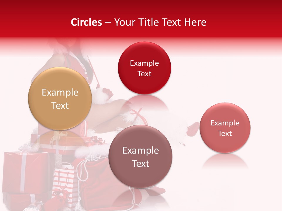 Gift Girl Claus PowerPoint Template