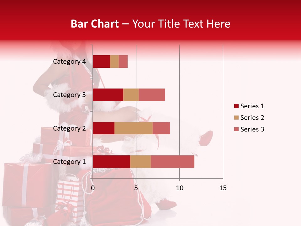 Gift Girl Claus PowerPoint Template
