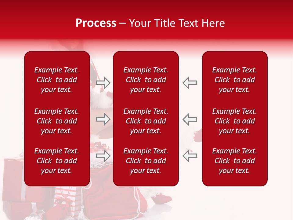 Gift Girl Claus PowerPoint Template