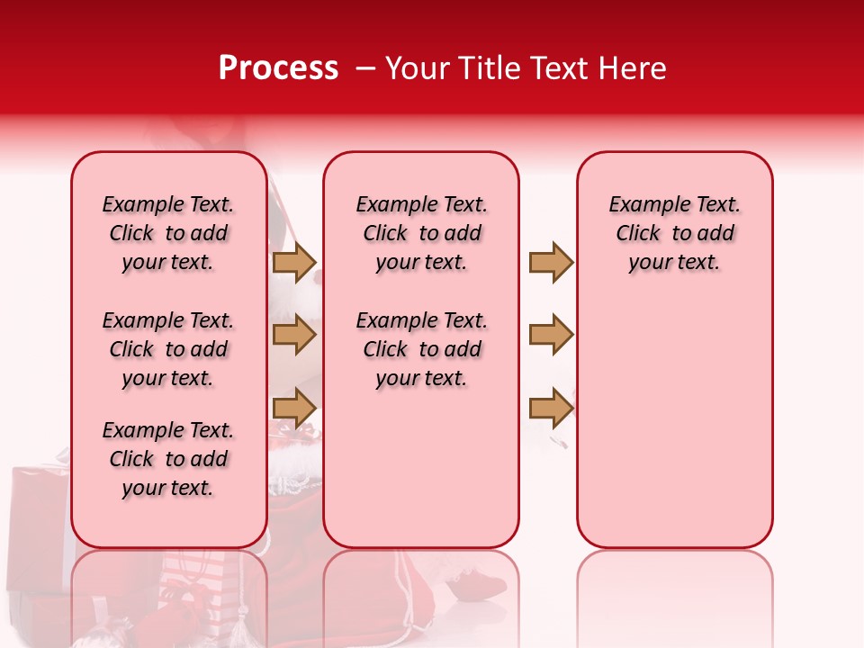 Gift Girl Claus PowerPoint Template