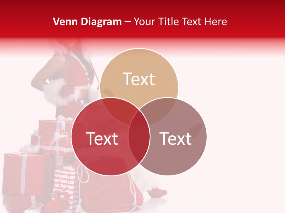 Gift Girl Claus PowerPoint Template