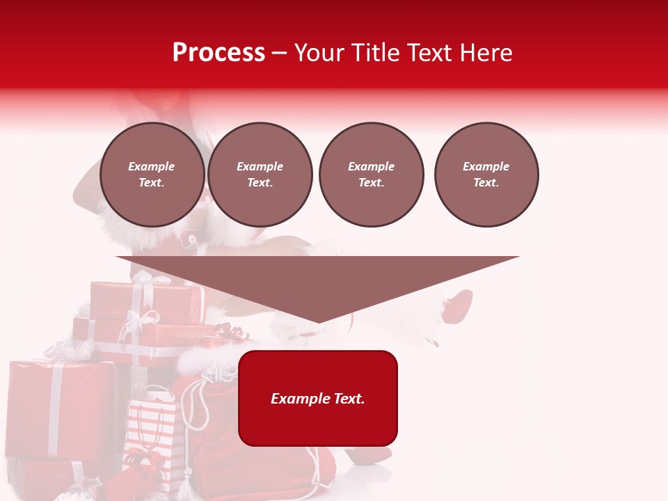 Gift Girl Claus PowerPoint Template