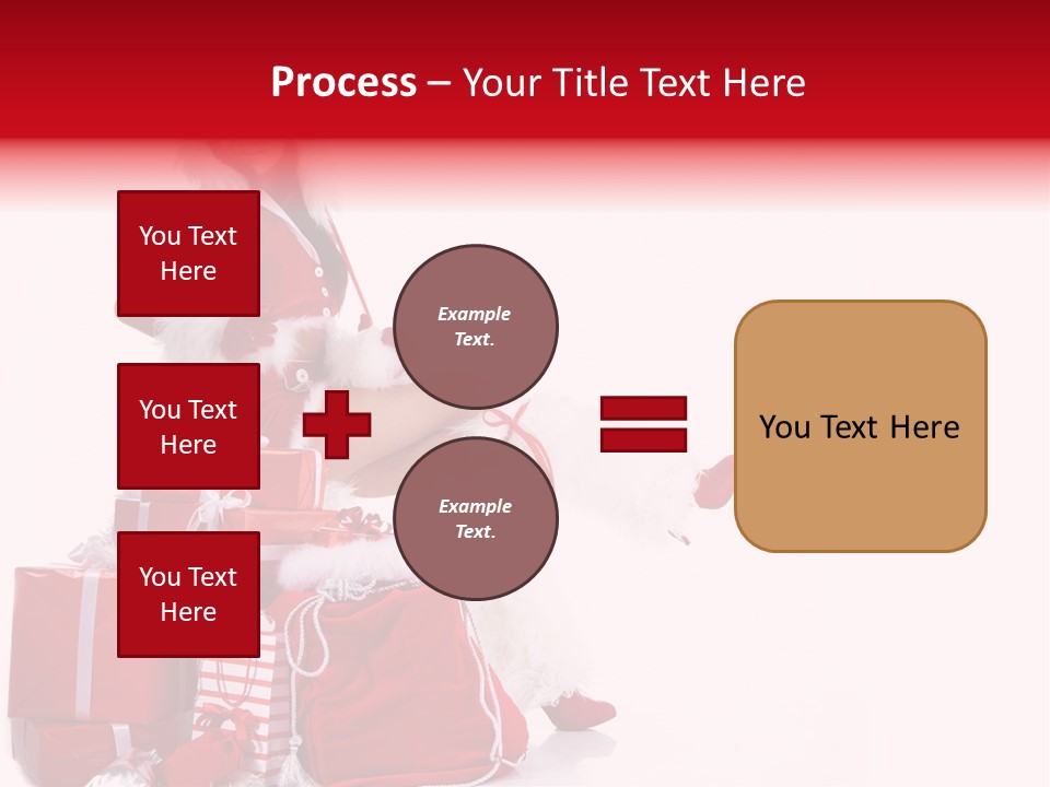 Gift Girl Claus PowerPoint Template