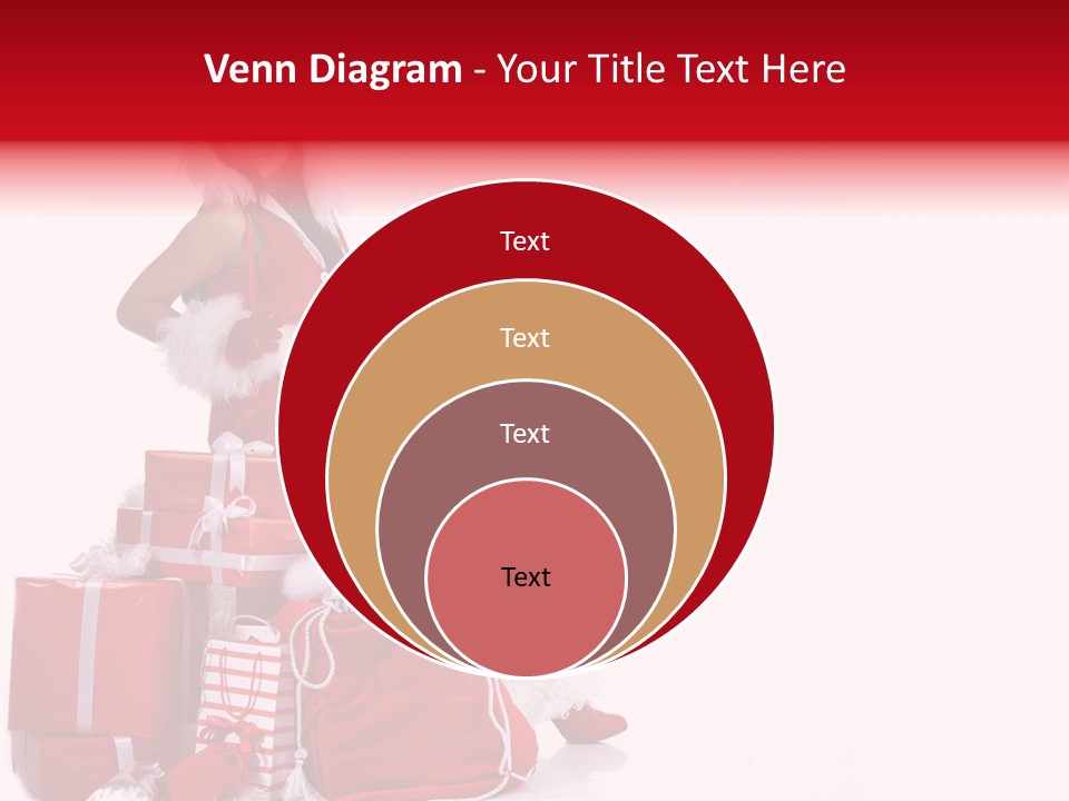 Gift Girl Claus PowerPoint Template