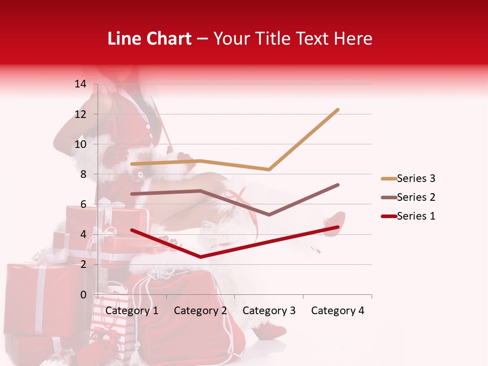 Gift Girl Claus PowerPoint Template