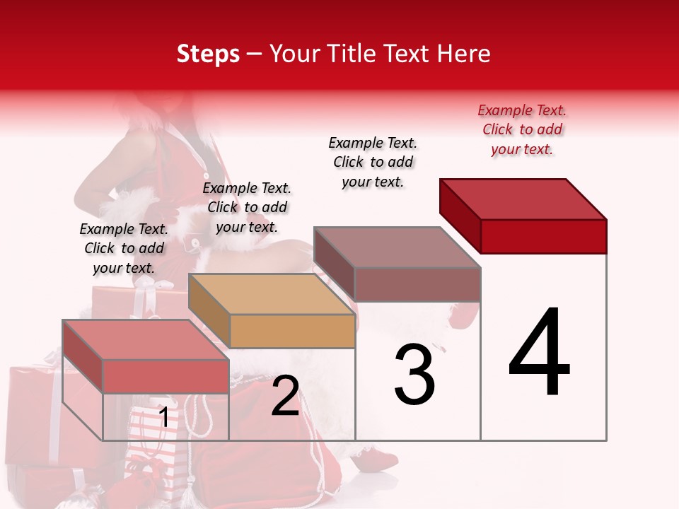 Gift Girl Claus PowerPoint Template