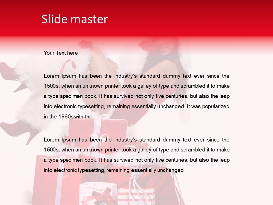 December Model Santa PowerPoint Template