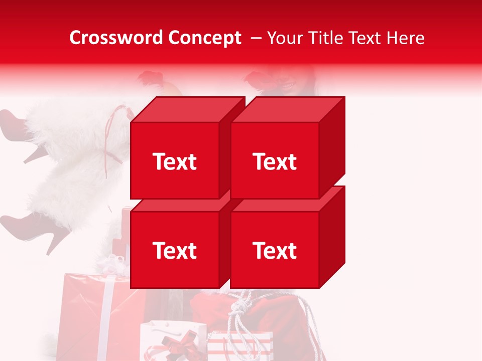 December Model Santa PowerPoint Template