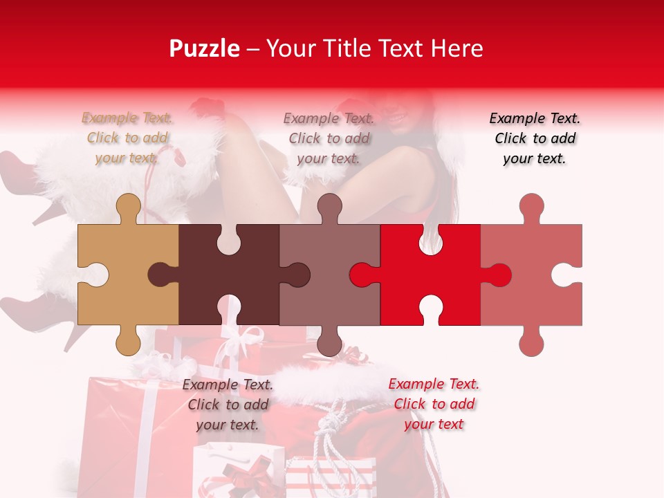 December Model Santa PowerPoint Template