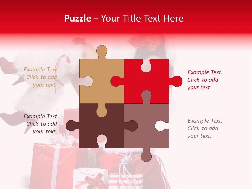 December Model Santa PowerPoint Template