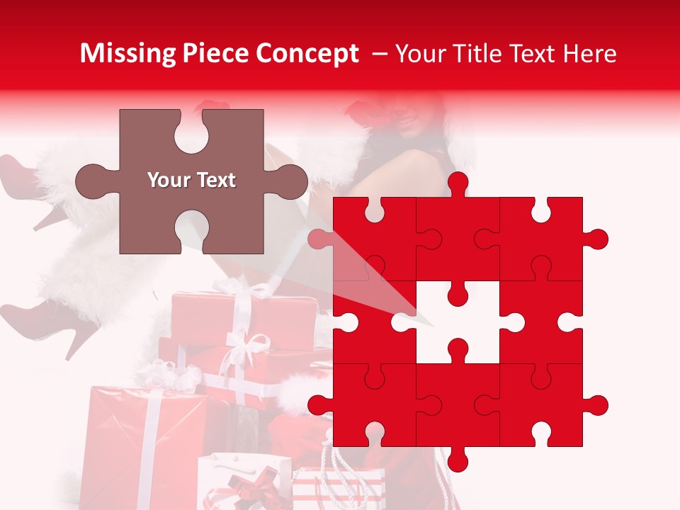 December Model Santa PowerPoint Template
