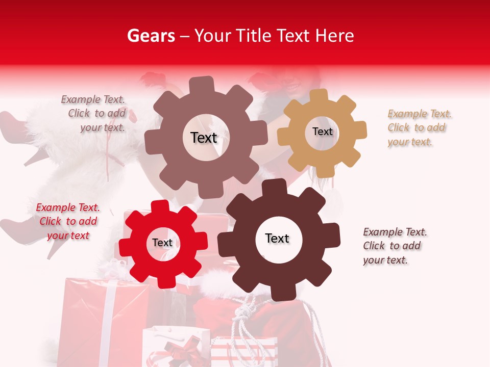 December Model Santa PowerPoint Template