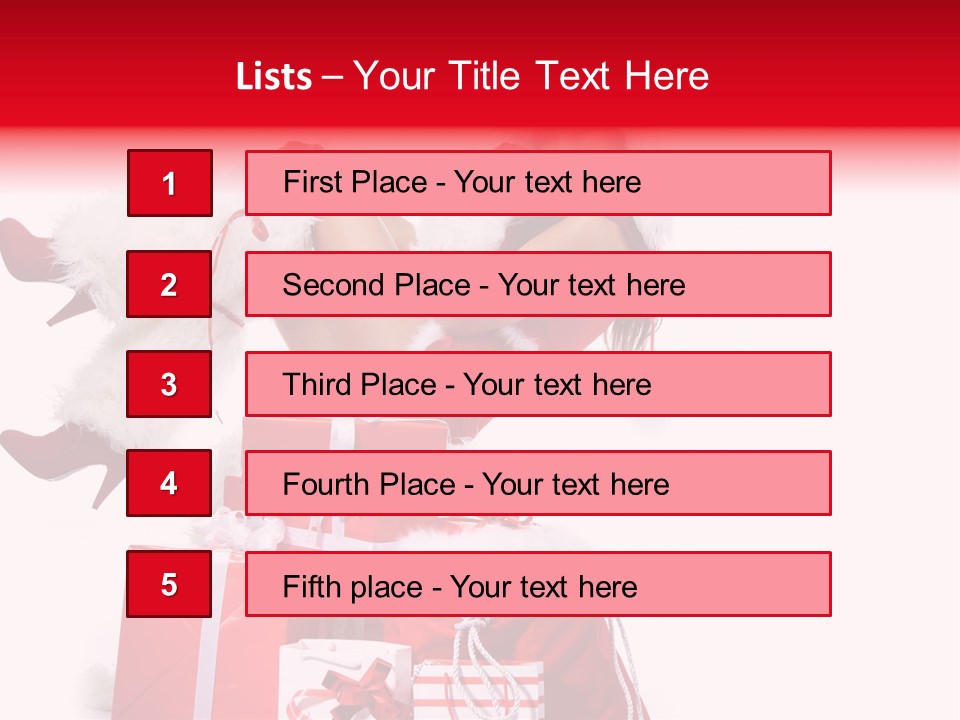 December Model Santa PowerPoint Template