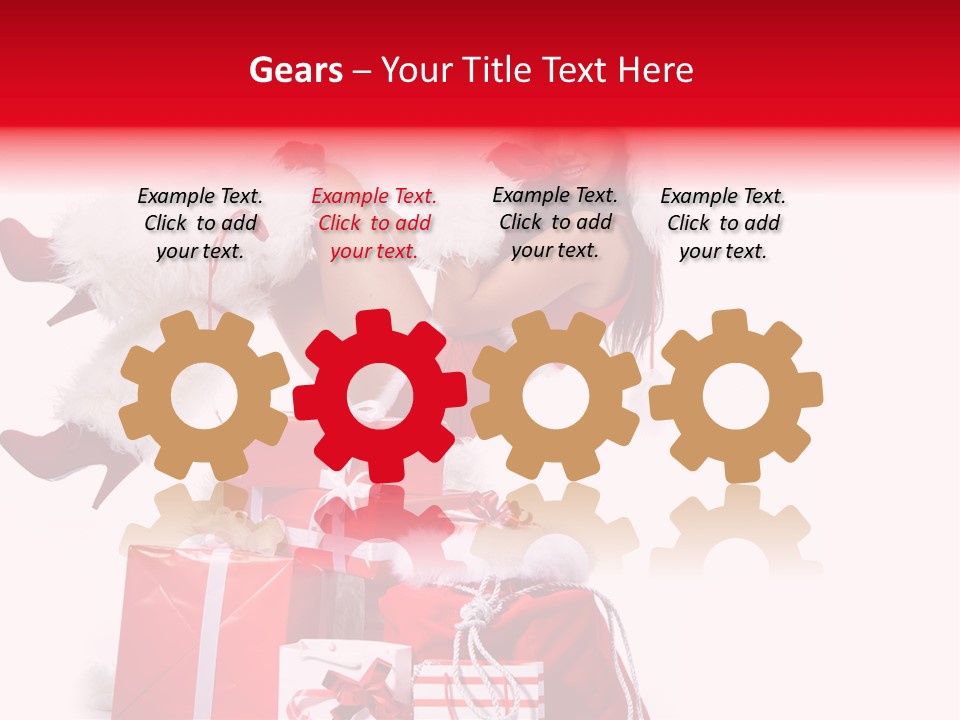 December Model Santa PowerPoint Template