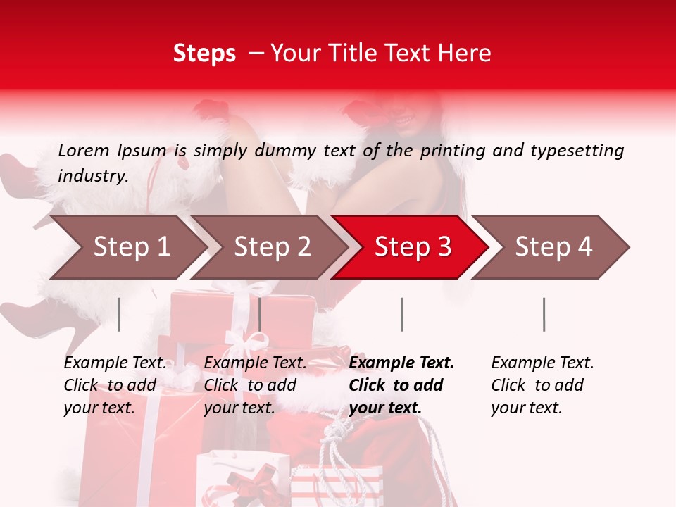 December Model Santa PowerPoint Template