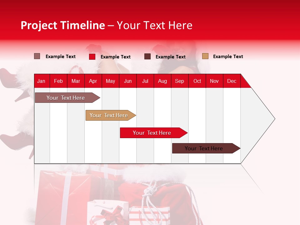 December Model Santa PowerPoint Template