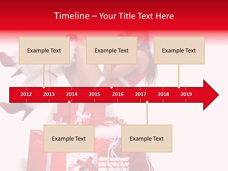 December Model Santa PowerPoint Template