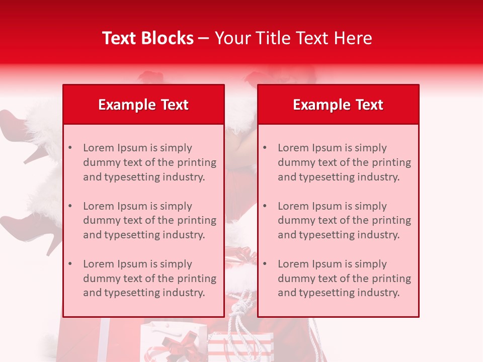 December Model Santa PowerPoint Template
