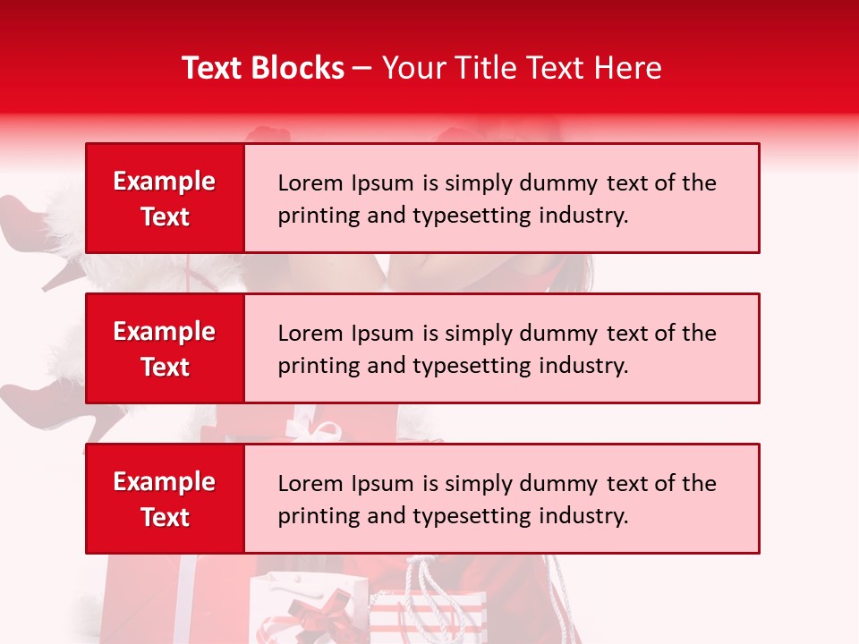 December Model Santa PowerPoint Template