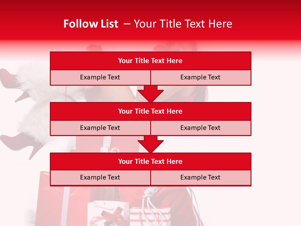 December Model Santa PowerPoint Template