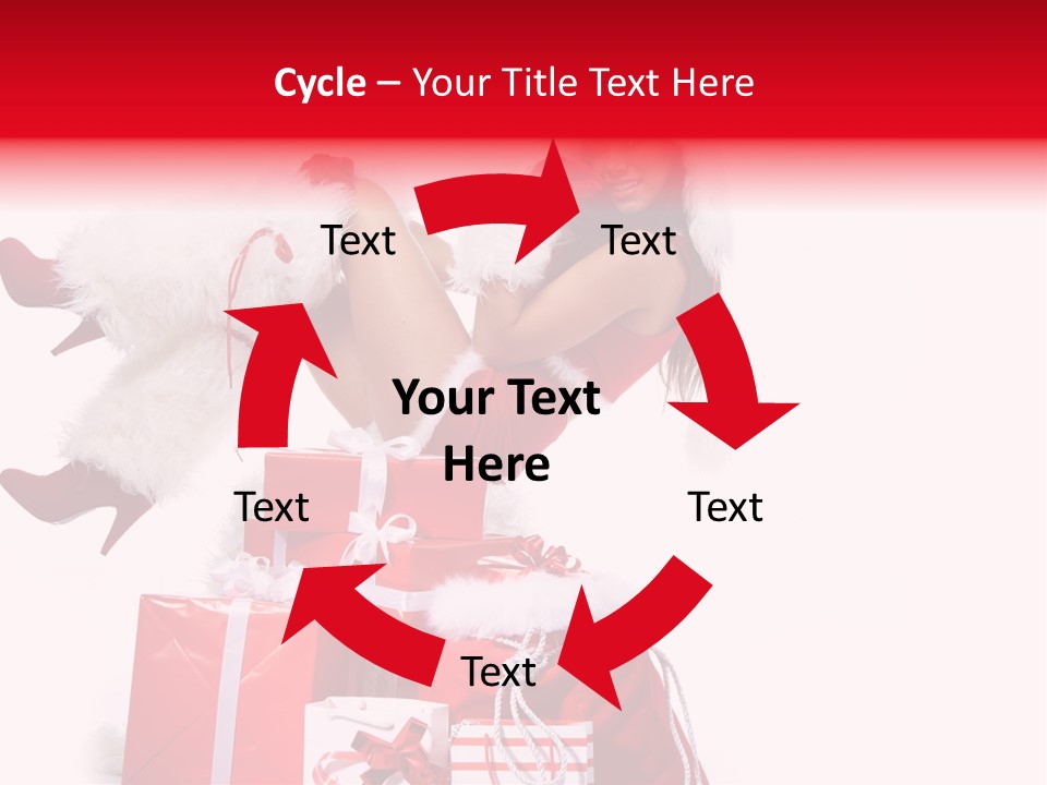 December Model Santa PowerPoint Template