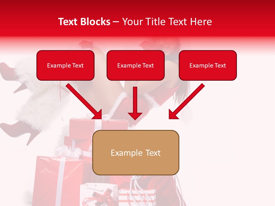 December Model Santa PowerPoint Template