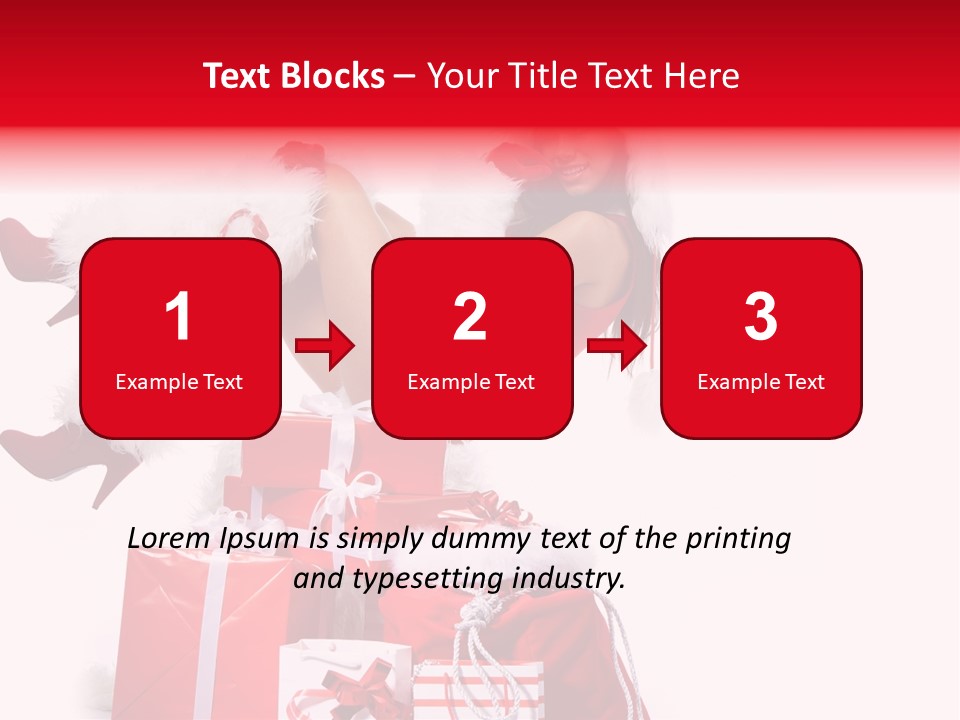December Model Santa PowerPoint Template