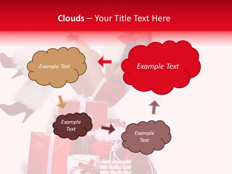 December Model Santa PowerPoint Template
