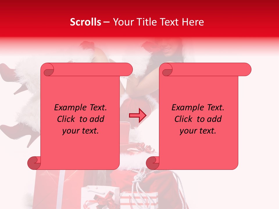 December Model Santa PowerPoint Template