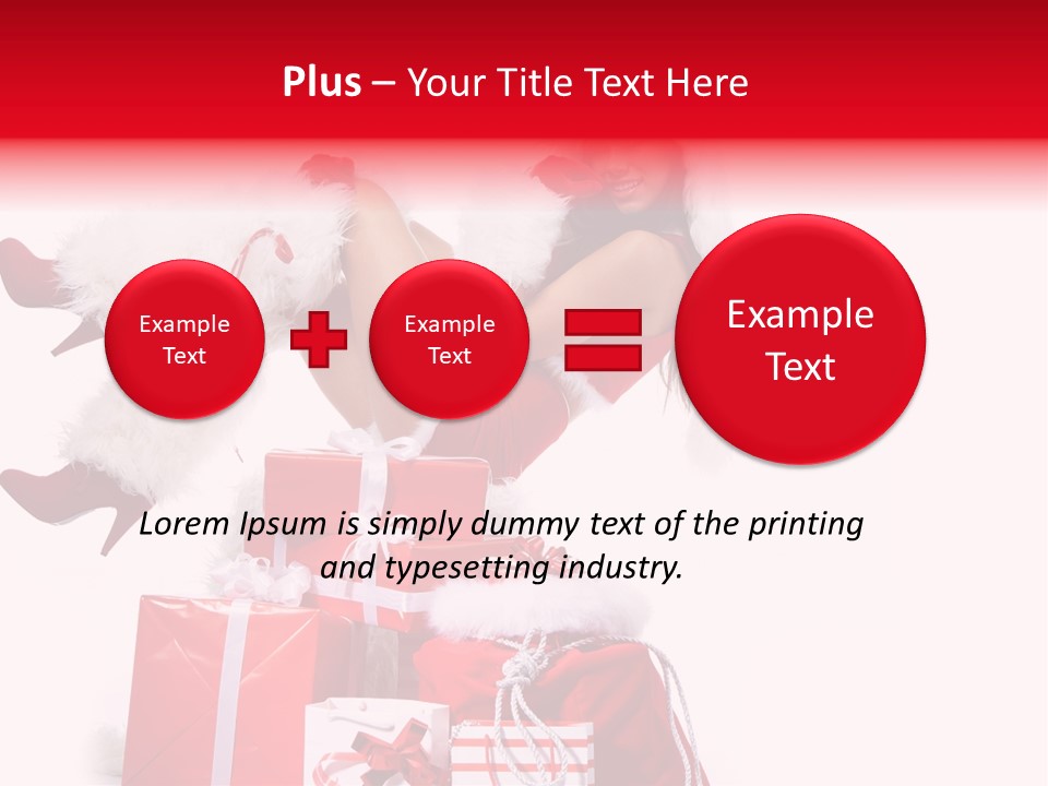 December Model Santa PowerPoint Template