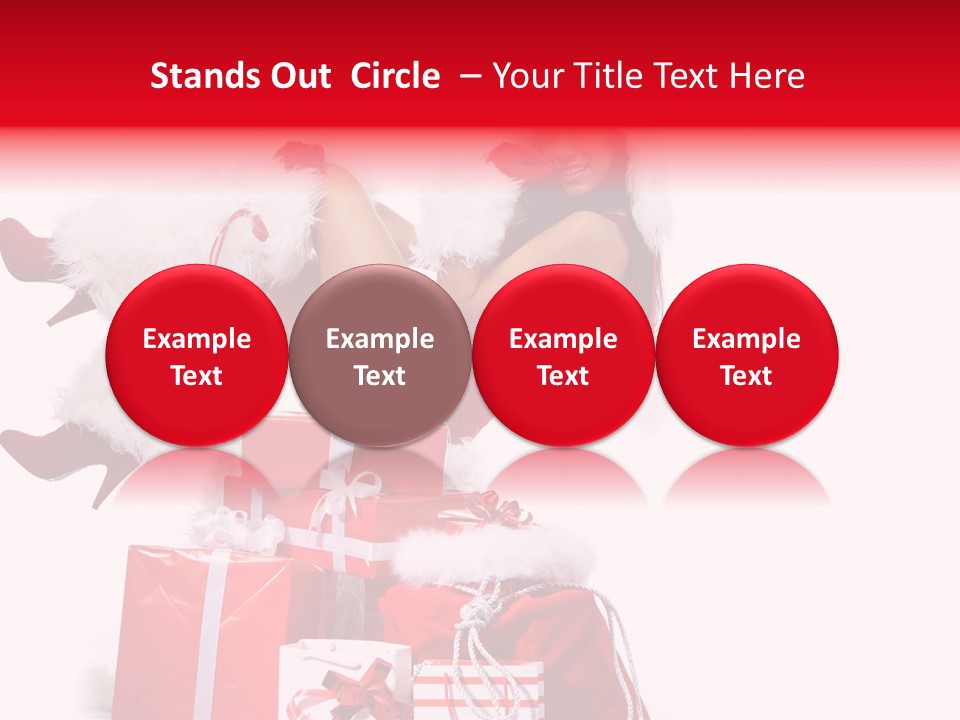 December Model Santa PowerPoint Template