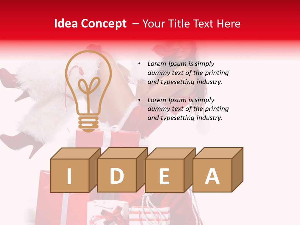 December Model Santa PowerPoint Template