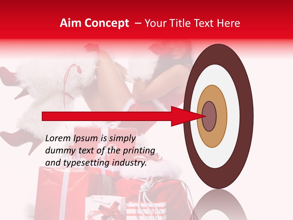 December Model Santa PowerPoint Template