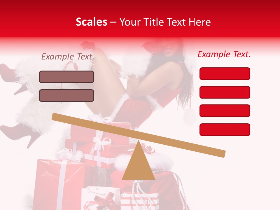 December Model Santa PowerPoint Template