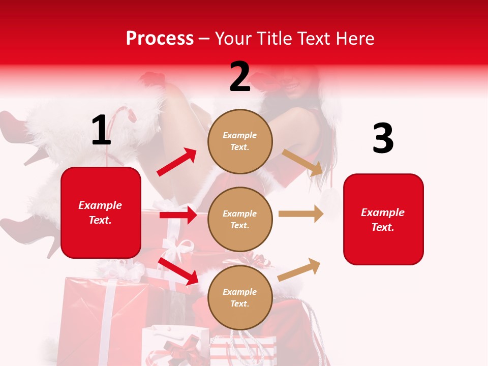 December Model Santa PowerPoint Template