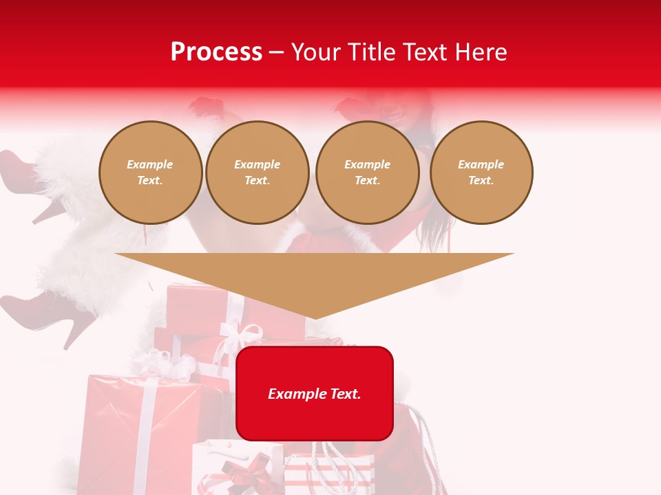 December Model Santa PowerPoint Template