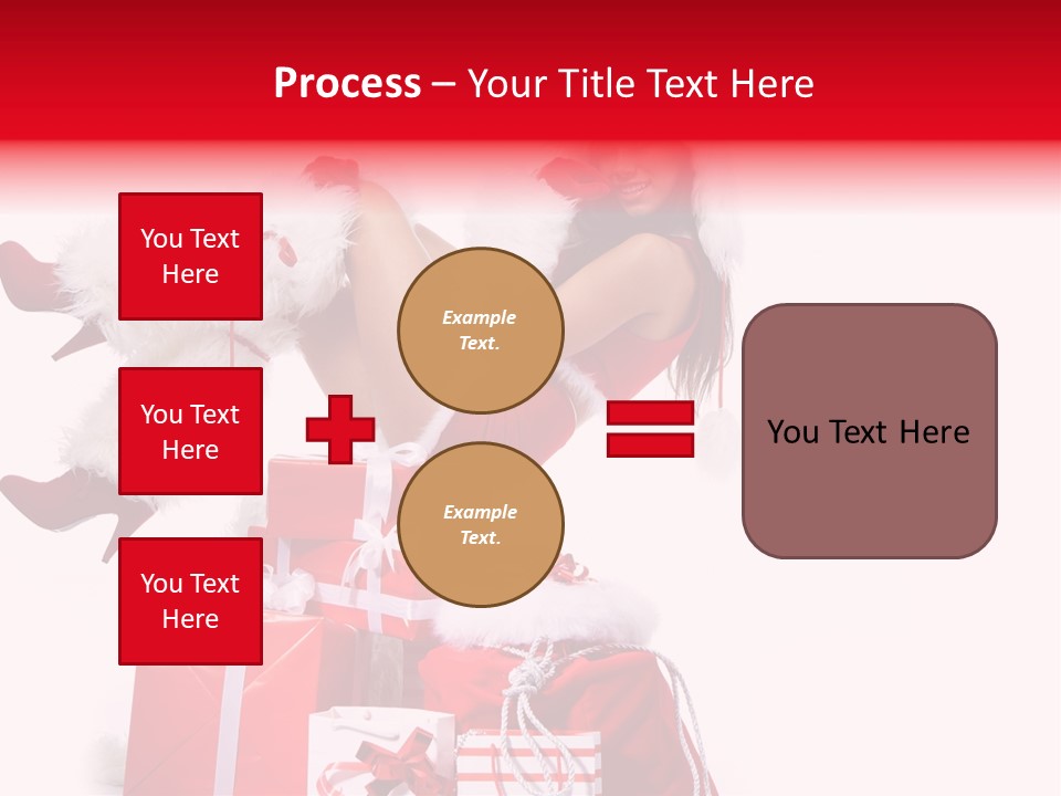 December Model Santa PowerPoint Template