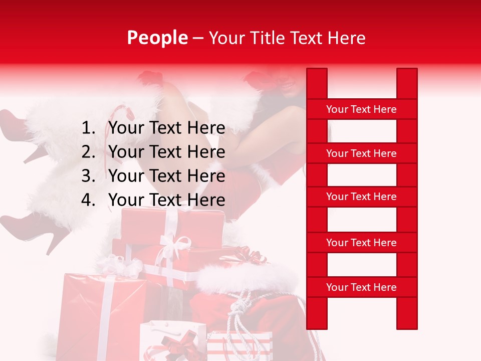 December Model Santa PowerPoint Template